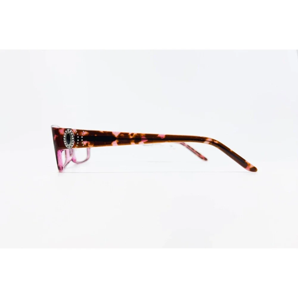 Vendela Eyeglass Frames Womens Pink Tortoise Rhinestone 54-16-135
